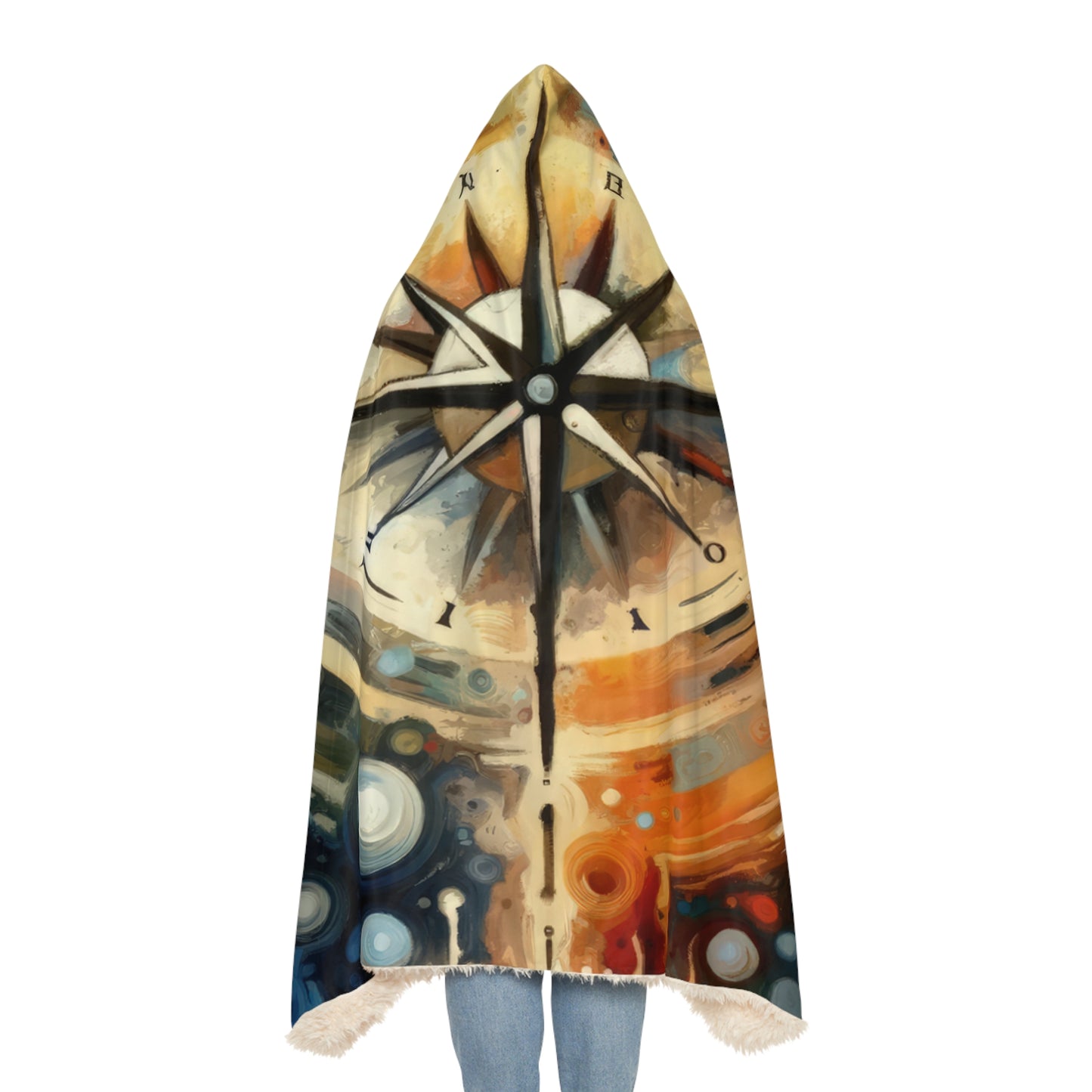 Guidance Abstract Compass Snuggle Blanket
