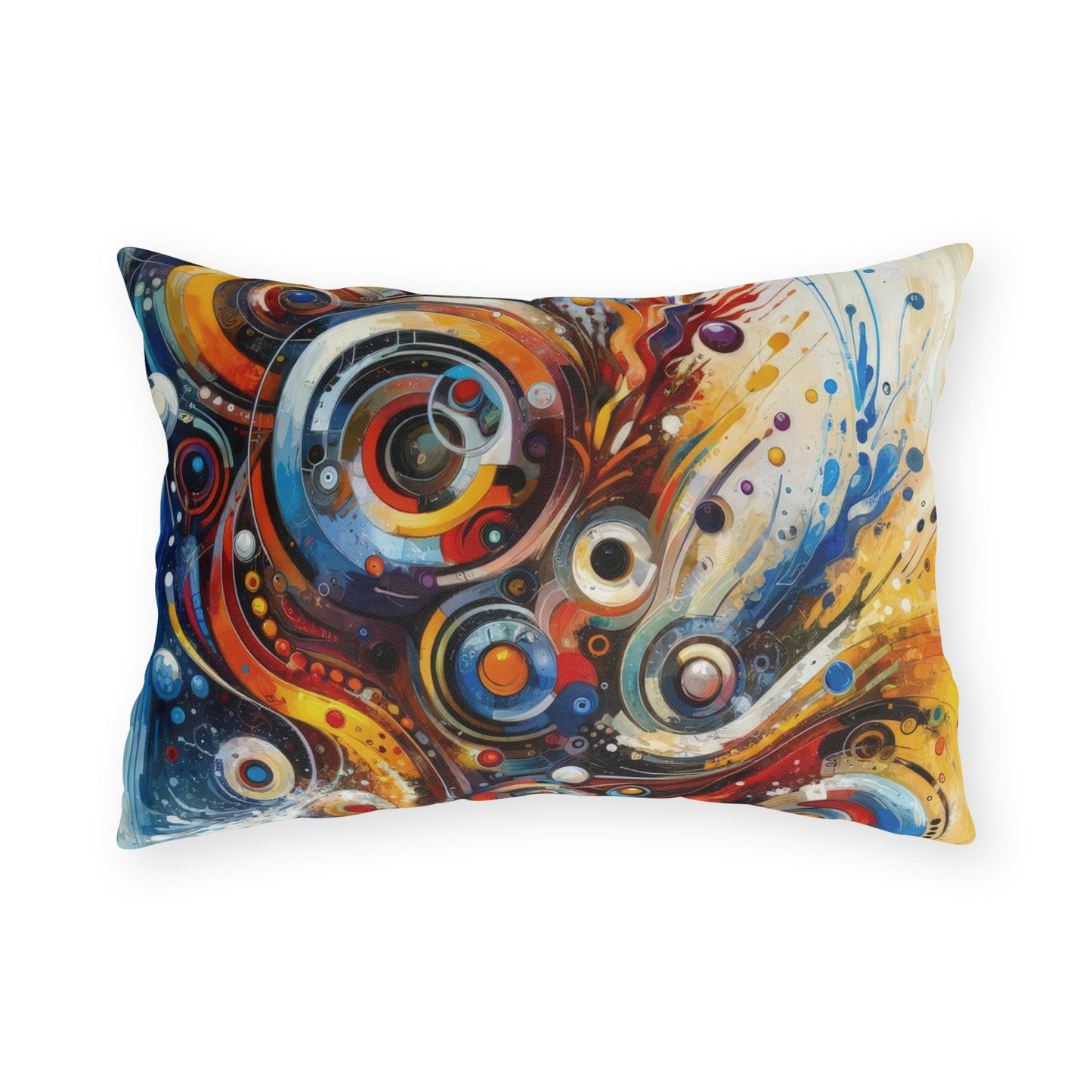 Harmonic Abstract Synergy Outdoor Pillows