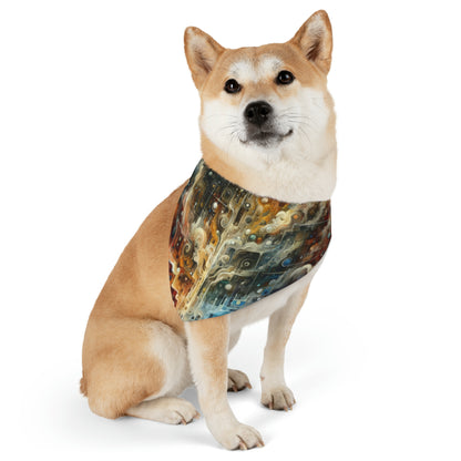 Integral Stewardship Abstract Pet Bandana Collar