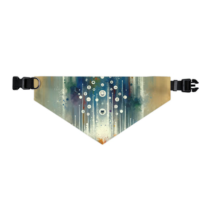 Tachism Digital Escape Pet Bandana Collar