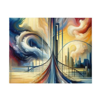 Conscious Bridge Tachism Jigsaw Puzzle (30, 110, 252, 500,1000-Piece)