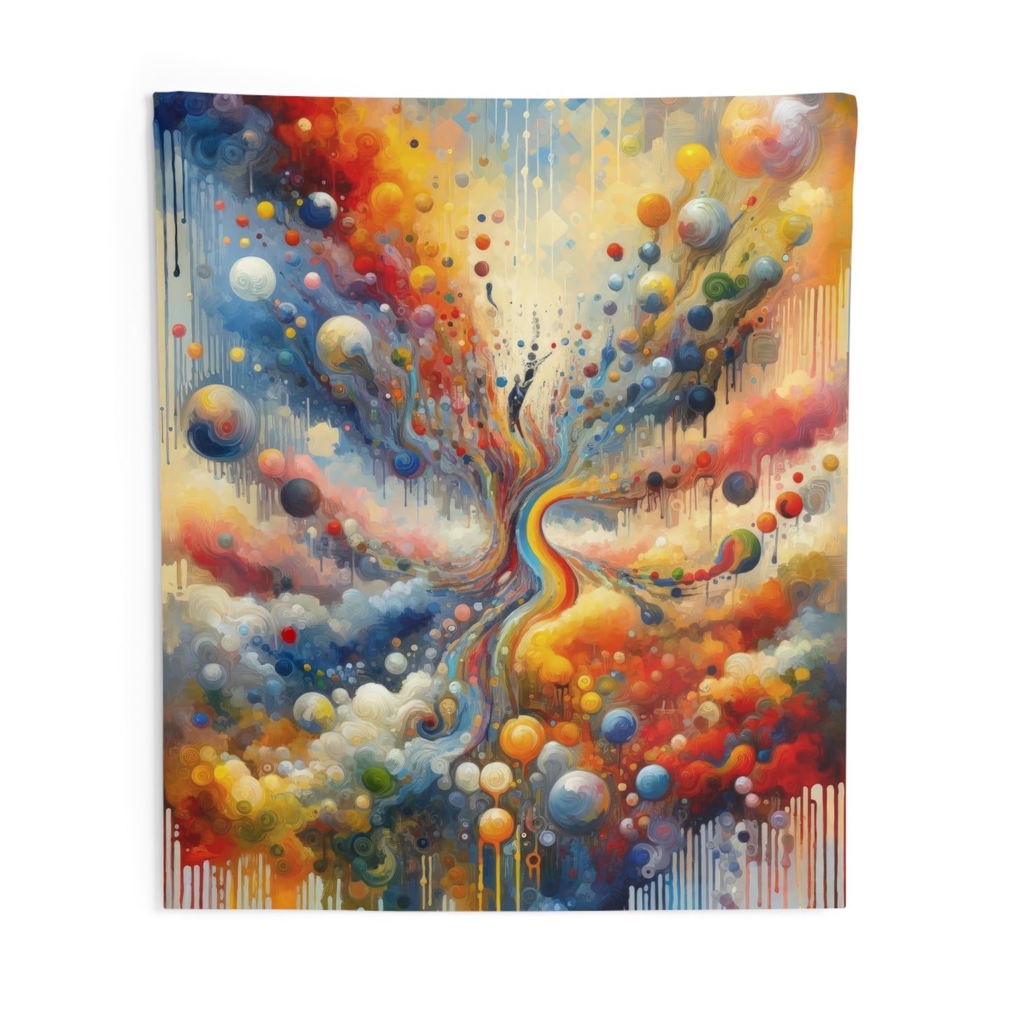 Choices Tachism Canvas Indoor Wall Tapestries