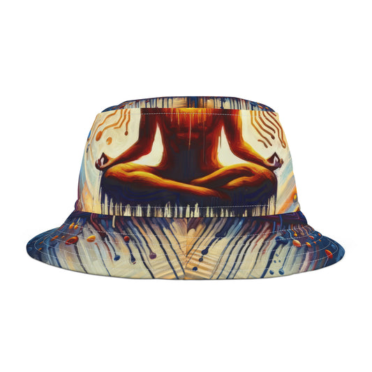 Meditative Technological Fusion Bucket Hat (AOP)