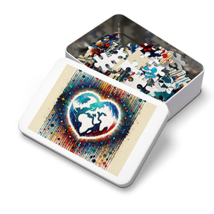 Heartbeats Synchronizing Peace Jigsaw Puzzle (30, 110, 252, 500,1000-Piece)