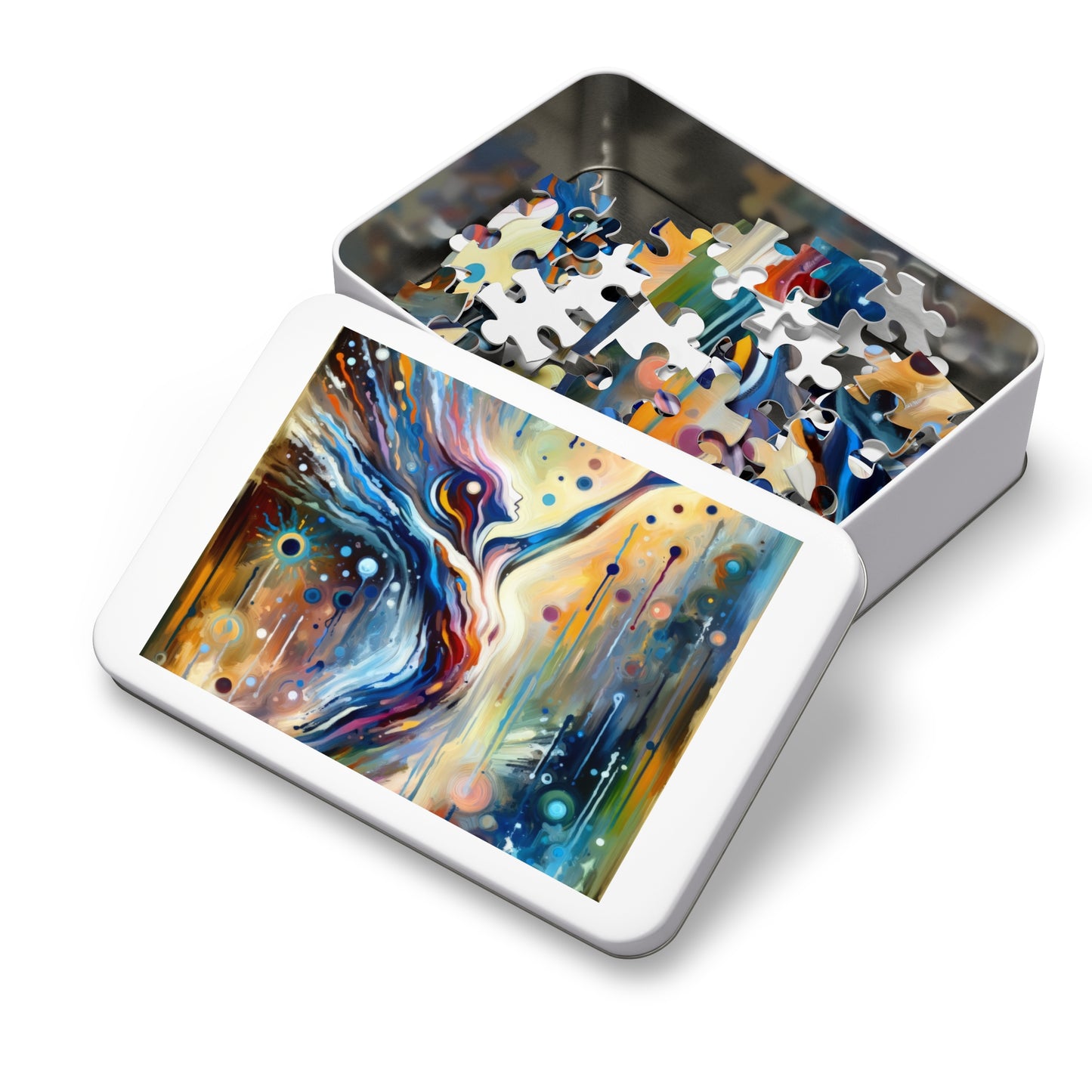 Journey Embrace Tachism Jigsaw Puzzle (30, 110, 252, 500,1000-Piece)