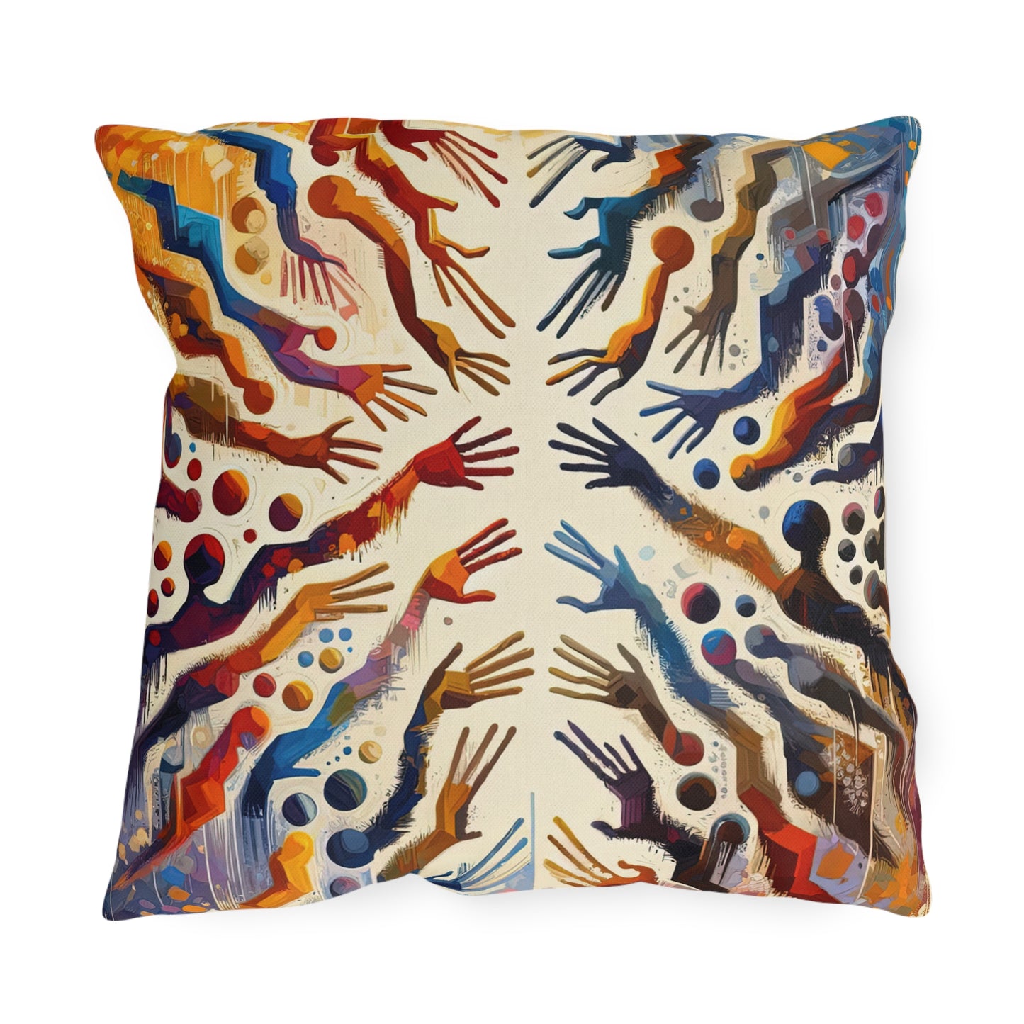 Architects Wisdom Tachism Outdoor Pillows