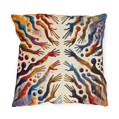 Architects Wisdom Tachism Outdoor Pillows
