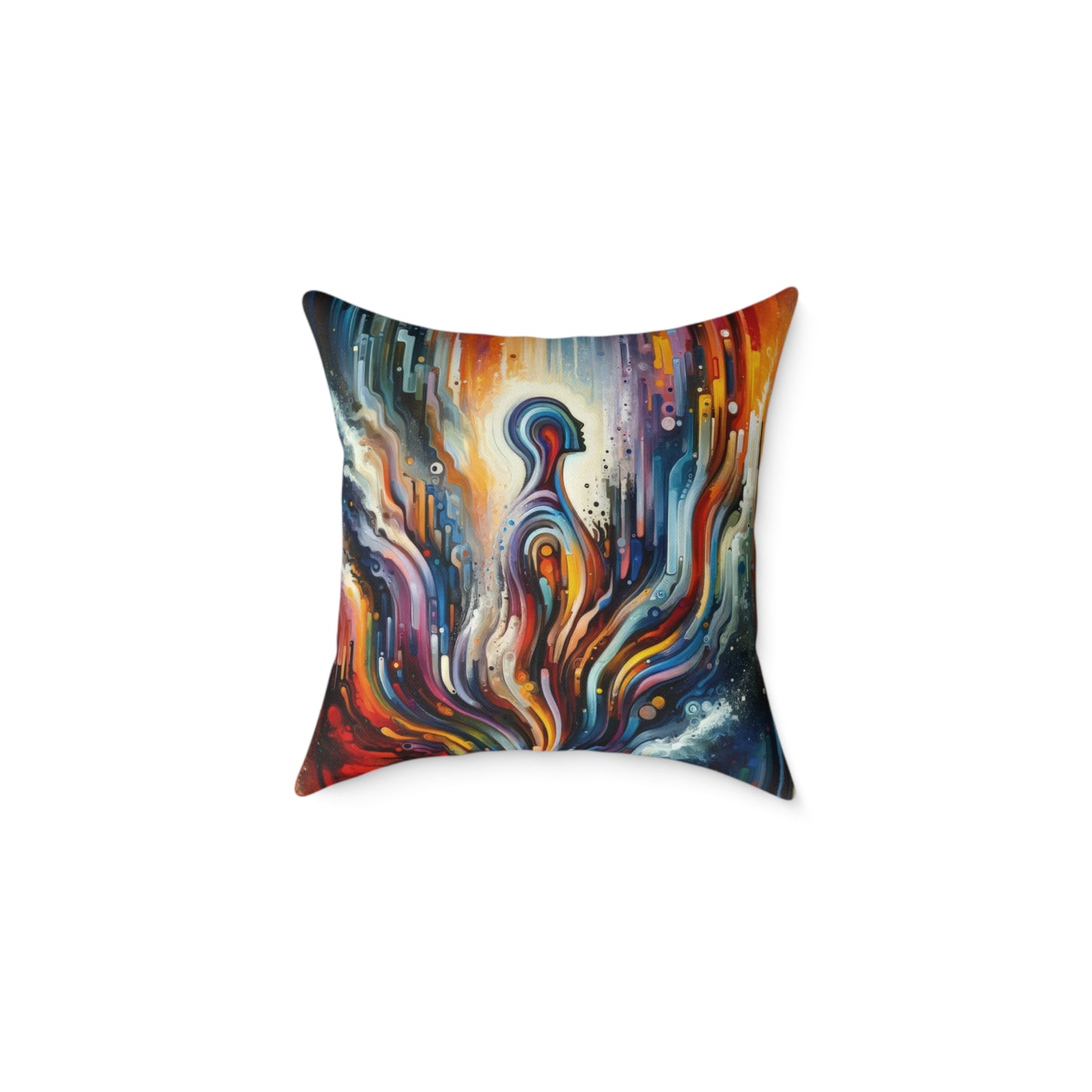 Threshold Collective Consciousness Spun Polyester Pillow