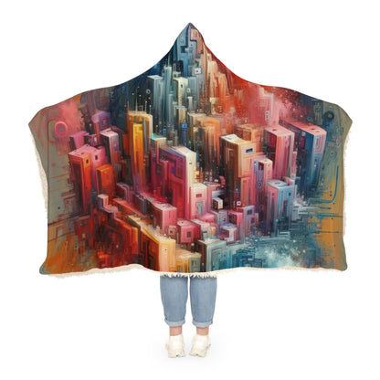 Digital Harmony Tachism Snuggle Blanket