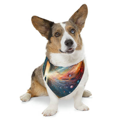 Mirror Wholeness Tachism Pet Bandana Collar