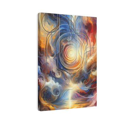 Presence Anchored Tachism Canvas Photo Tile