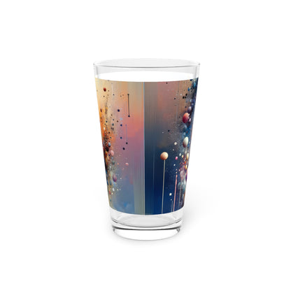 Conscious Rings Tachism Pint Glass, 16oz