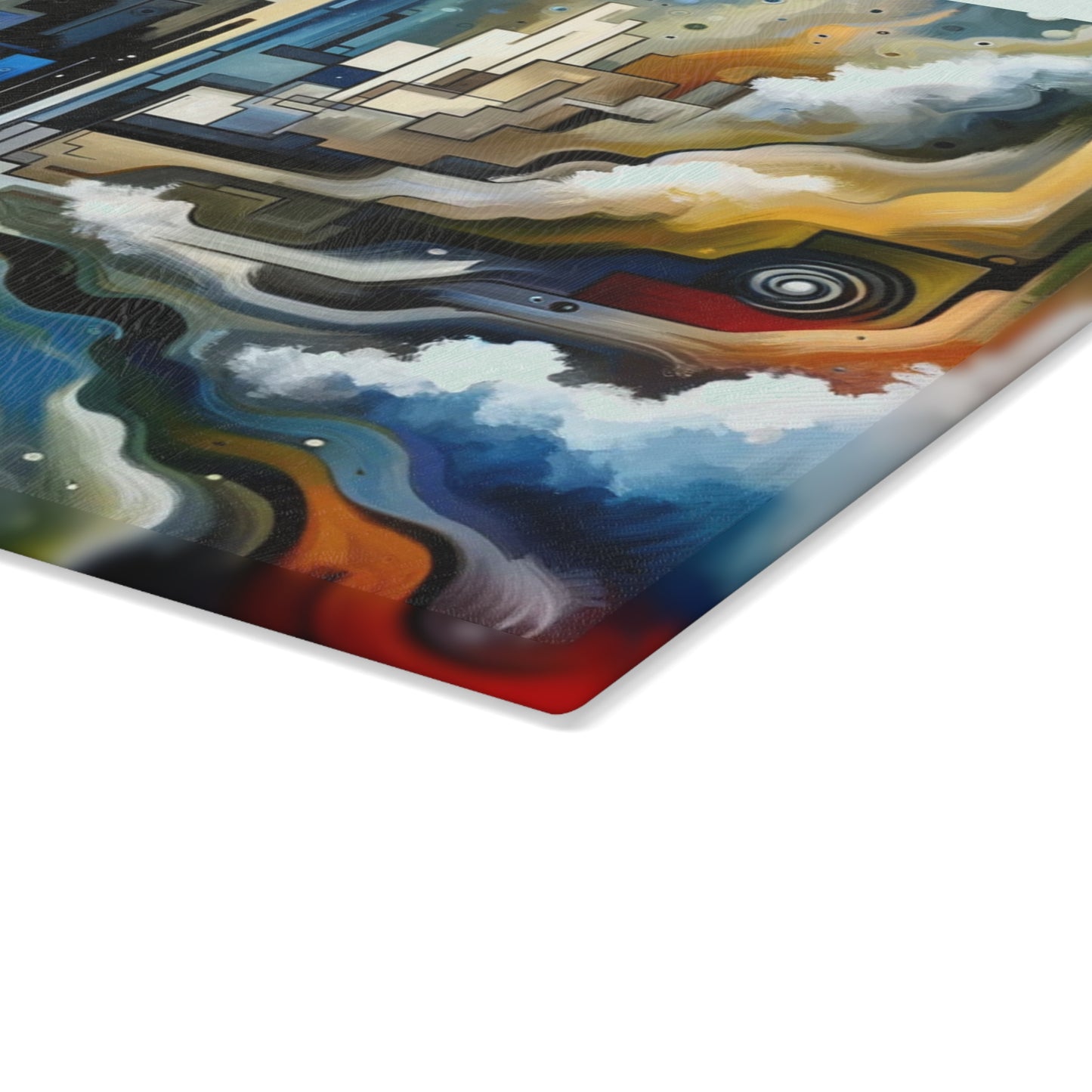 Digital Divide Navigation Glass Cutting Board