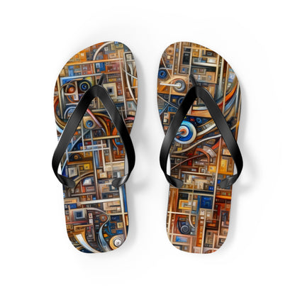 Intricate Life Tapestry Flip Flops