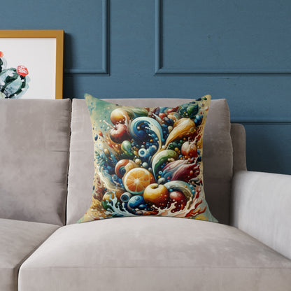 Nourishing Tachism Symphony Spun Polyester Pillow