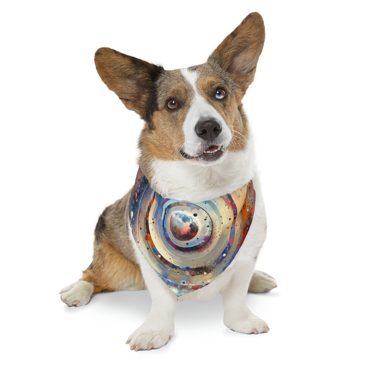 Conscious Rings Tachism Pet Bandana Collar