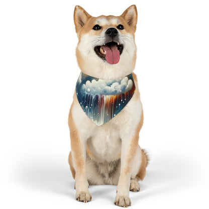 Grounding Silver Clouds Pet Bandana Collar