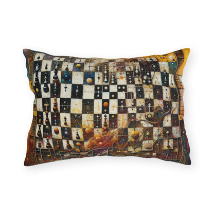 Cosmic Chess Integration Outdoor Pillows