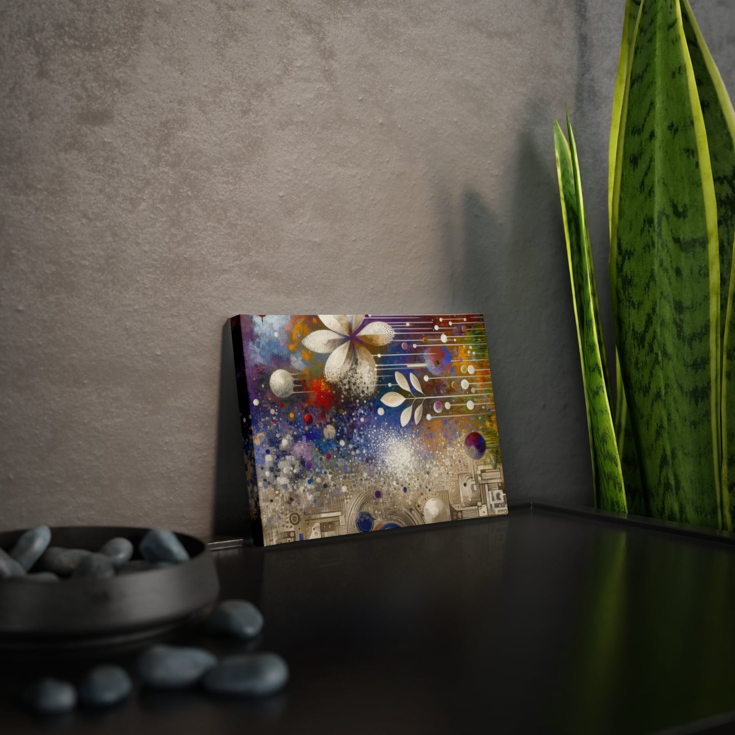 Inner Algorithm Synthesis Canvas Photo Tile