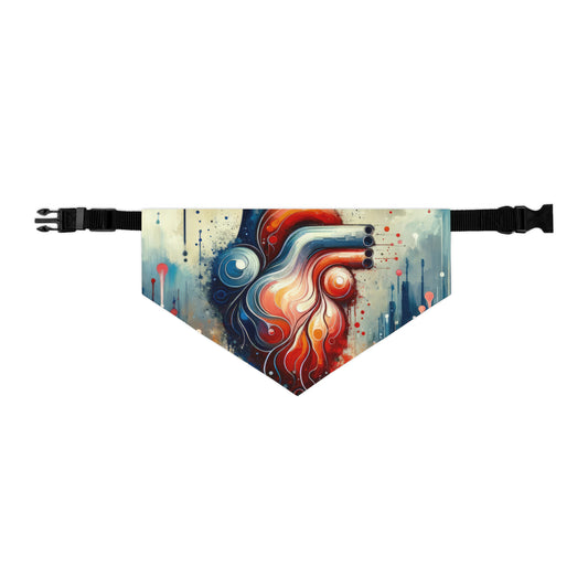 Rhythmic Heart Harmony Pet Bandana Collar
