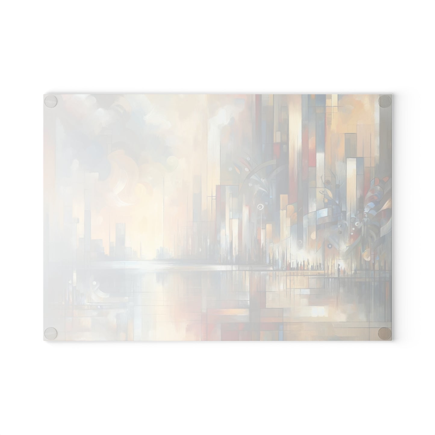 Abstract Buzzing Stillness Glass Cutting Board