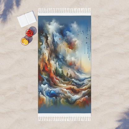 Inner Journey Abstract Boho Beach Cloth