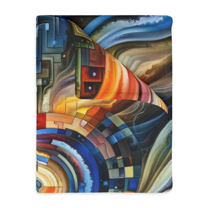 Awakening Spiral Empowerment Velveteen Microfiber Blanket (Two-sided print)