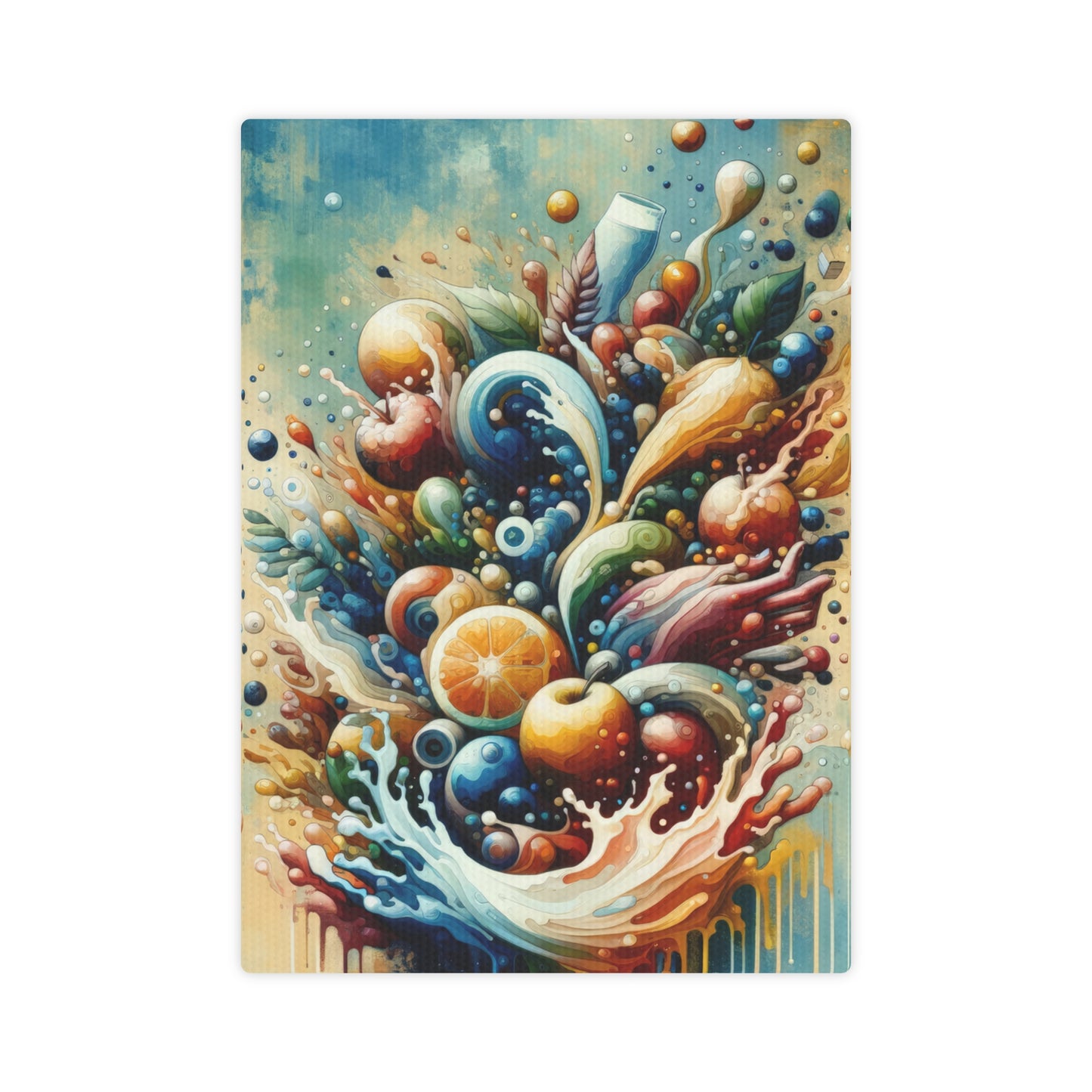 Nourishing Tachism Symphony Canvas Photo Tile