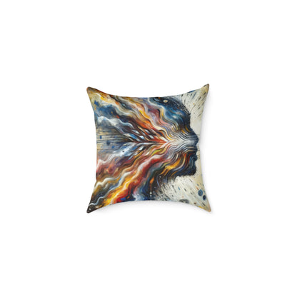 Empathetic Awakening Dynamic Spun Polyester Pillow