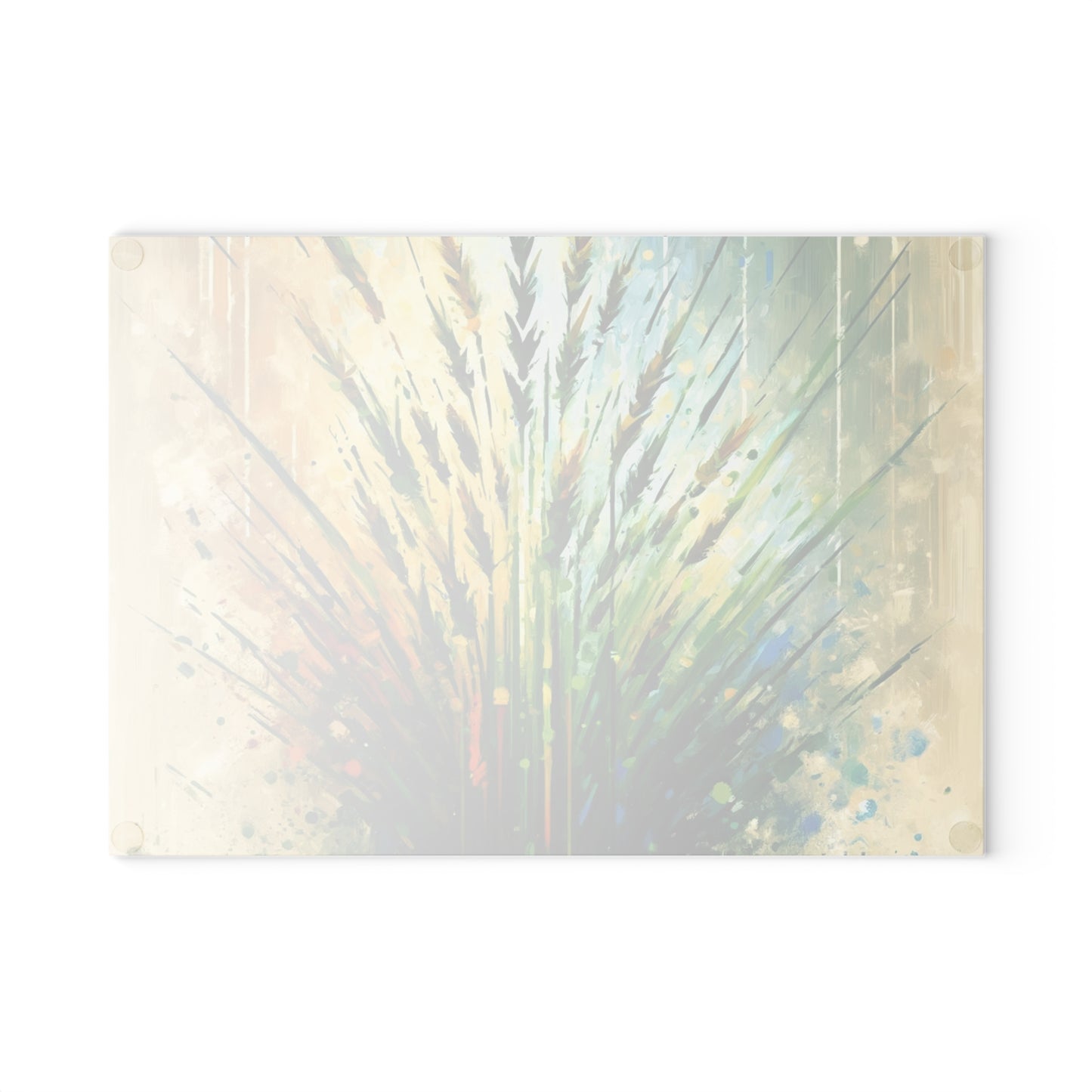 Grass Testament Change Glass Cutting Board