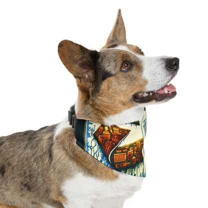 Upcycling Lifecycle Artistry Pet Bandana Collar