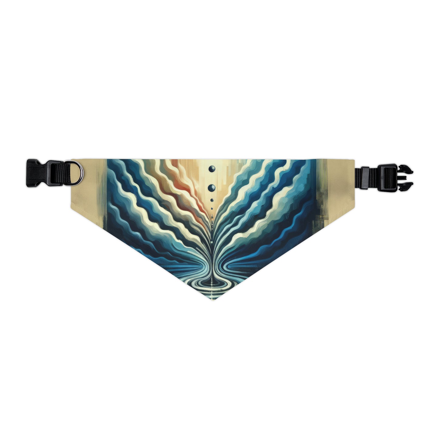 Ripple Effect Abstract Pet Bandana Collar