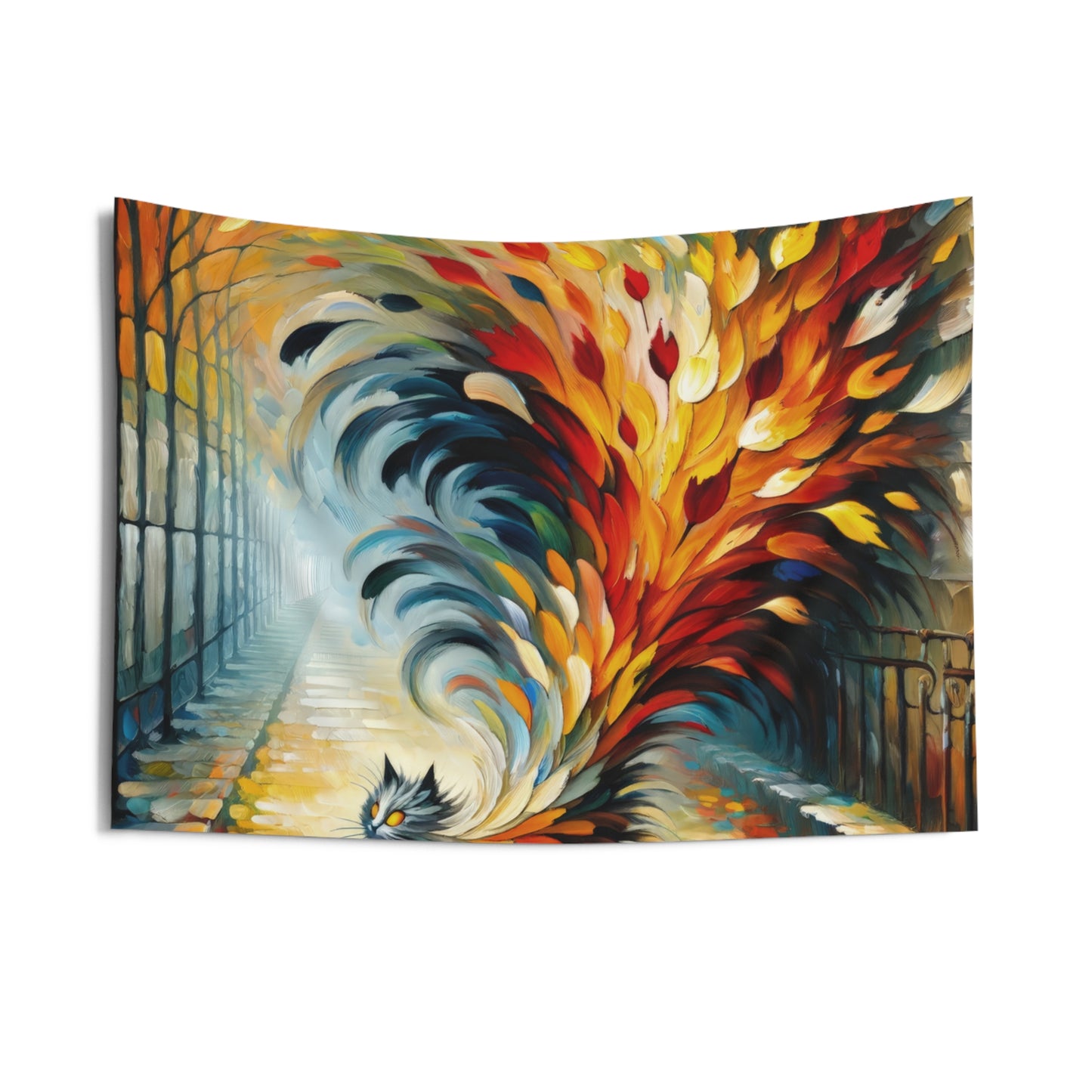 Autumn Whirlwind Escape Indoor Wall Tapestries