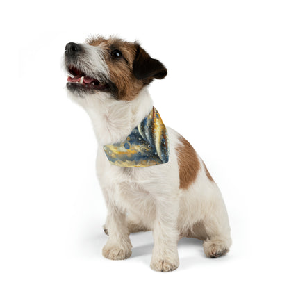 Ripple Effect Abstraction Pet Bandana Collar