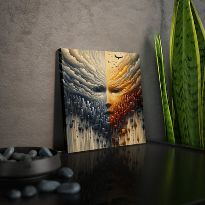 Subdued Revolutionary Currents Canvas Photo Tile