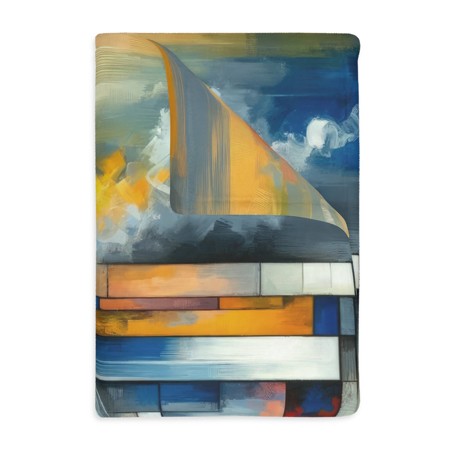 Transcending Abstract Limitations Velveteen Microfiber Blanket (Two-sided print)