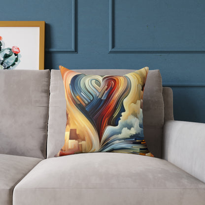 Heartfelt Lexicon Unity Spun Polyester Pillow