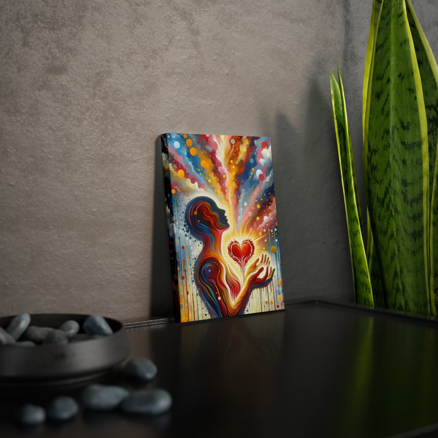 Unified Awakening Heart Canvas Photo Tile