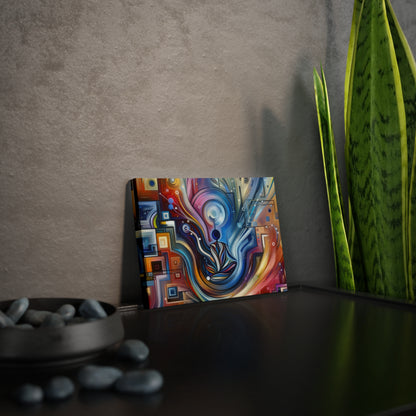 Digital Mindfulness Abstract Canvas Photo Tile
