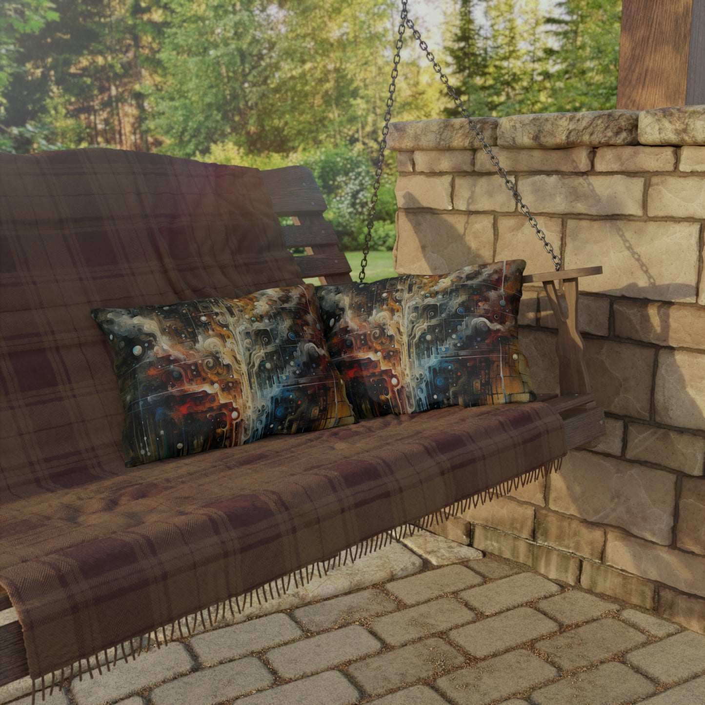 Integral Stewardship Abstract Outdoor Pillows