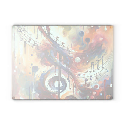 Harmonizing Melody Life Glass Cutting Board