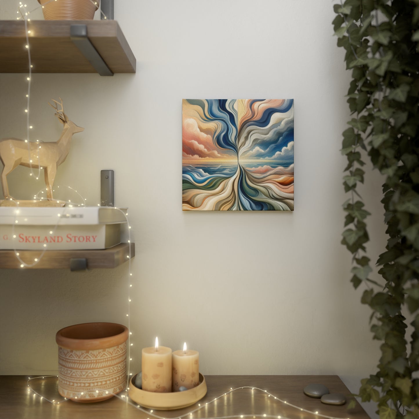 Tachism Confluence Harmony Canvas Photo Tile