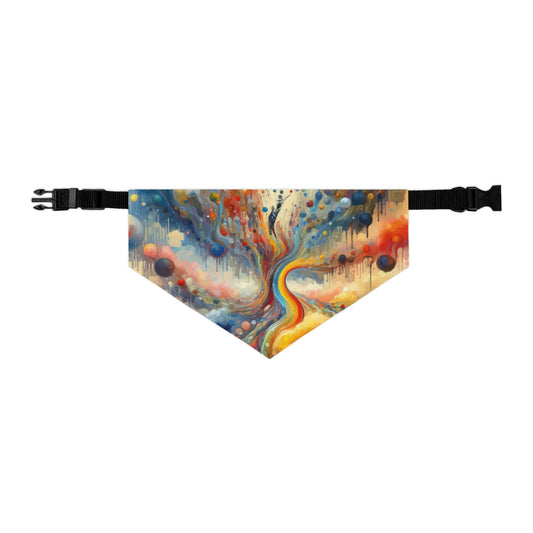 Choices Tachism Canvas Pet Bandana Collar