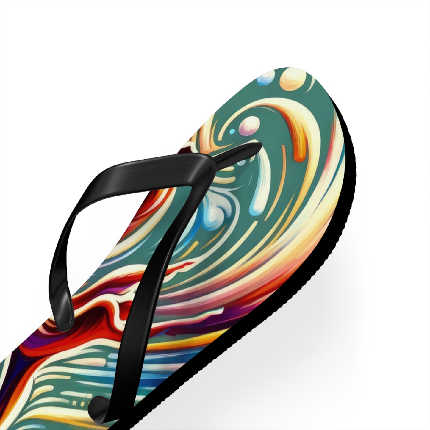 Choreographic Mindful Tachism Flip Flops