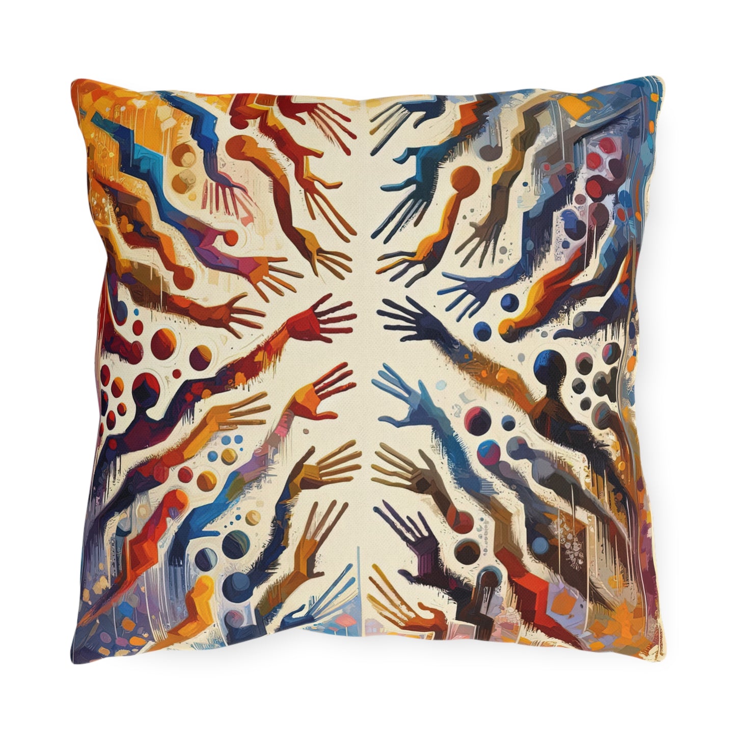 Architects Wisdom Tachism Outdoor Pillows