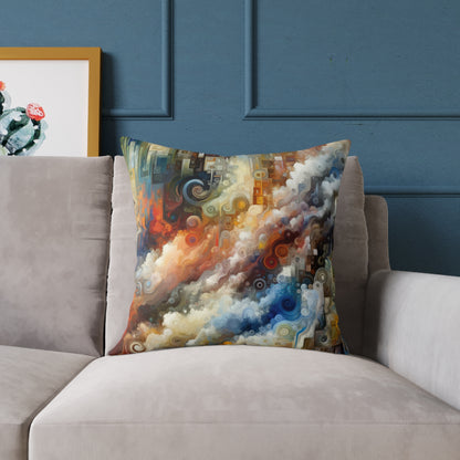 Tachist Unity Diversity Spun Polyester Pillow
