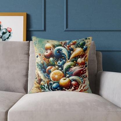 Nourishing Tachism Symphony Spun Polyester Pillow