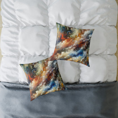 Tachist Unity Diversity Spun Polyester Pillow