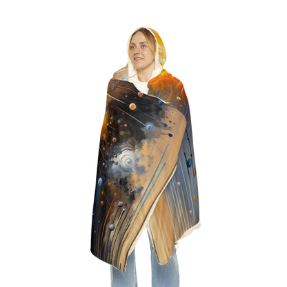 Luminous Abstract Tachism Snuggle Blanket