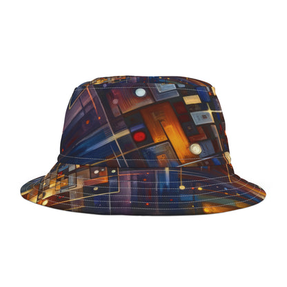 Reflective Tachism Shield Bucket Hat (AOP)